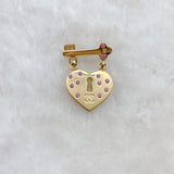 Chanel Love heart crystal Brooch