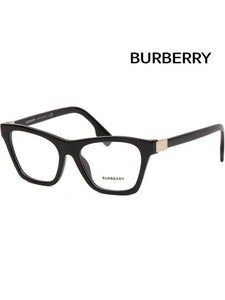 Luxury Burberry Eyewear Demo Square Eyeglasses Black