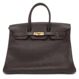 Hermes Birkin Ebene Taurillon Clemence Size 35