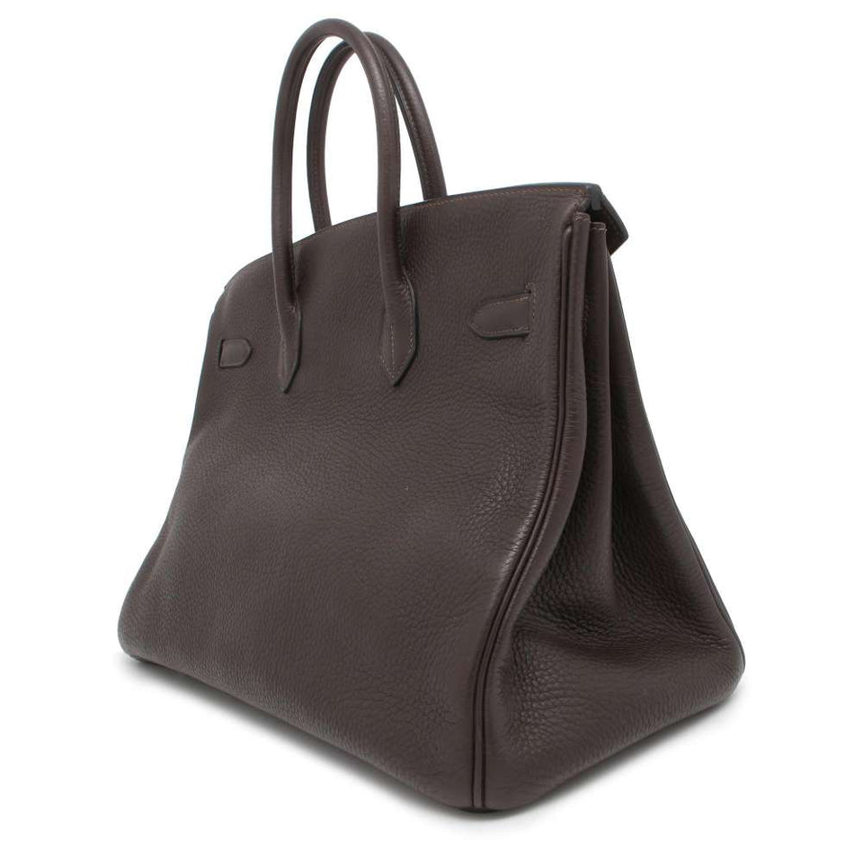 Hermes Birkin Ebene Taurillon Clemence Size 35