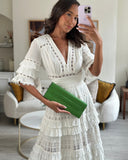 Hermes Birkin Cut Shadow Bag In Vert Yucca Swift Leather