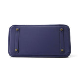 Hermes Birkin Touch Blue Encre/ Blue Obscure/ Blue Zelage Togo Leather Sombrero Leather Size 30