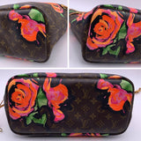 Louis Vuitton Monogram Canvas Steven Spro Roses Neverfull Mm Bag