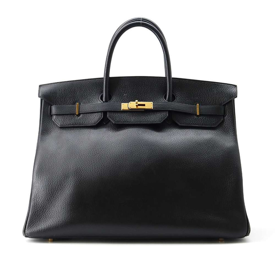 Hermes Birkin Black Ardennes Leather Size 40