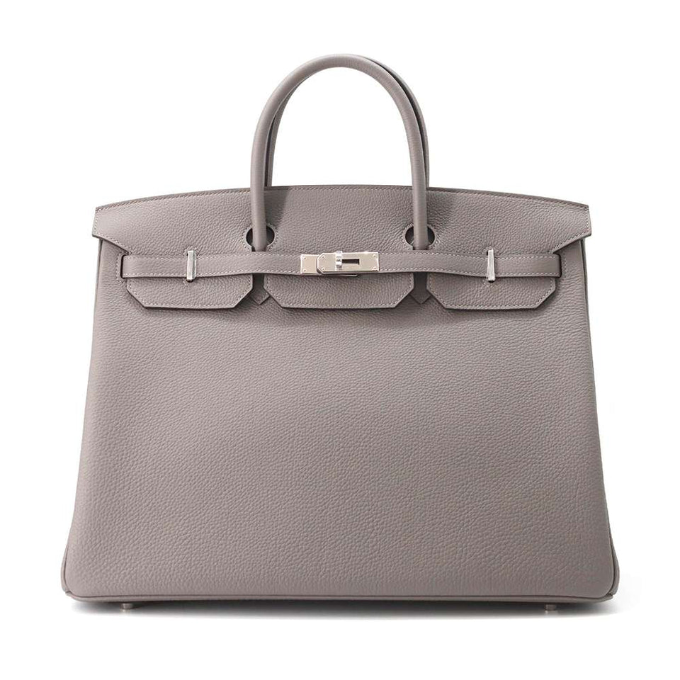 Hermes Birkin Gris Meyer Togo Leather Size 40