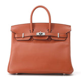 Hermes Birkin Verso Cuivre/ Blue Royale Taurillon Nobillo Size 25