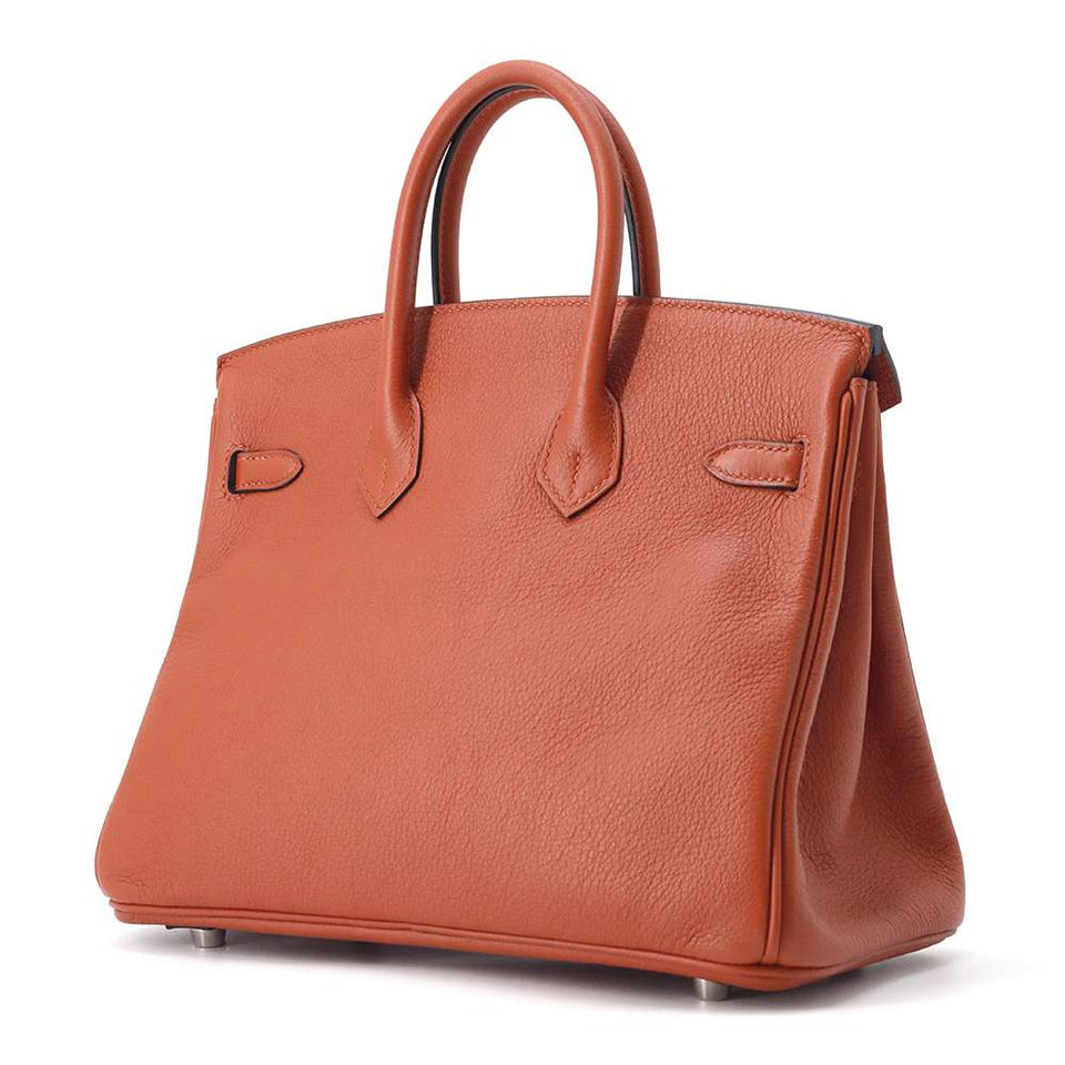 Hermes Birkin Verso Cuivre/ Blue Royale Taurillon Nobillo Size 25