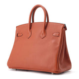 Hermes Birkin Verso Cuivre/ Blue Royale Taurillon Nobillo Size 25