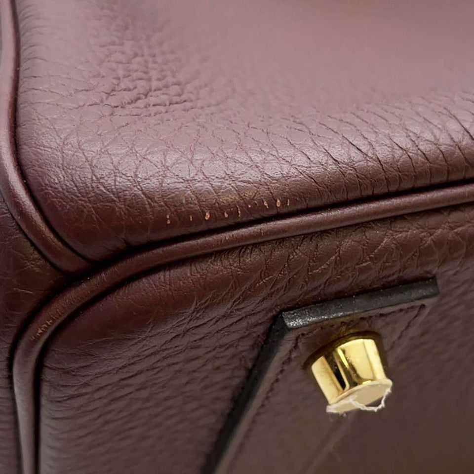 Hermes Birkin RougeSellier Togo Leather Size 40