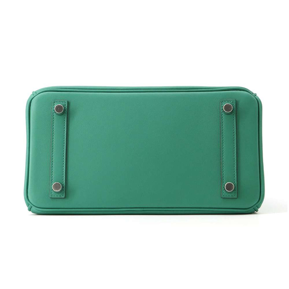 Hermes Birkin Verso Vert Vertigo/ Celeste Swift Leather Size 25