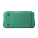 Hermes Birkin Verso Vert Vertigo/ Celeste Swift Leather Size 25