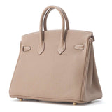Hermes Birkin Etoupe Togo Leather Size 25