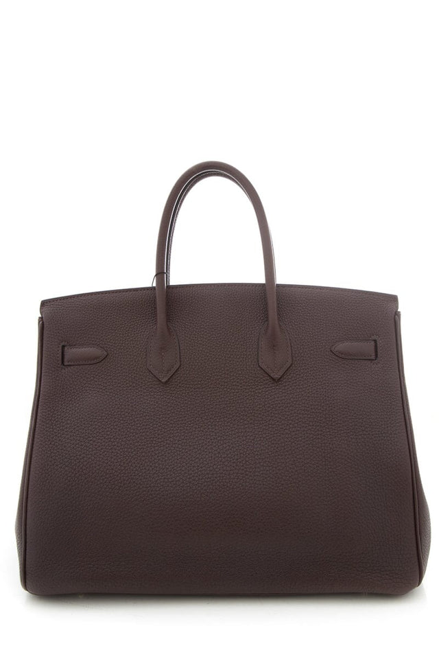 HermesChocolate 35 CM Birkin Handbag
