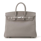 Hermes Birkin Gris Meyer Togo Leather Size 25