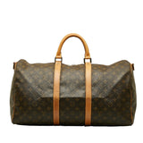 Louis Vuitton Monogram Boston Bag PVC/Leather Brown