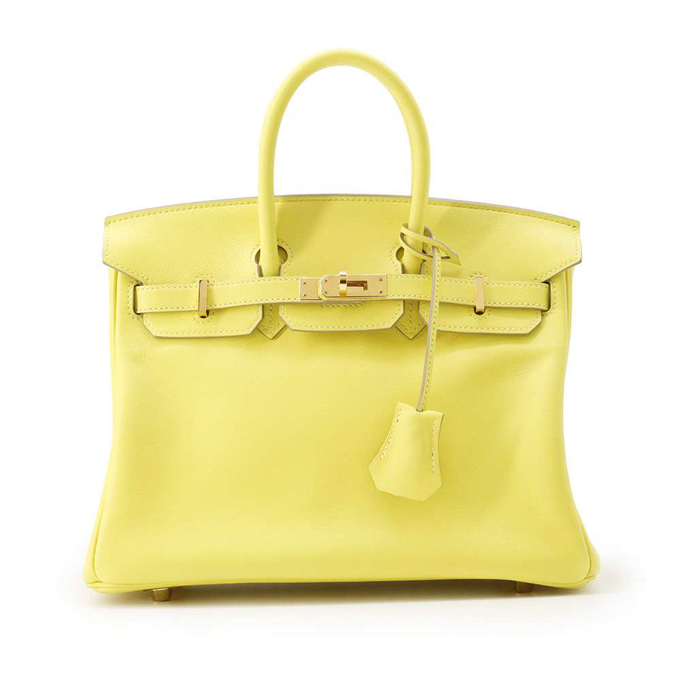 Hermes Birkin Lime Swift Leather Size 25