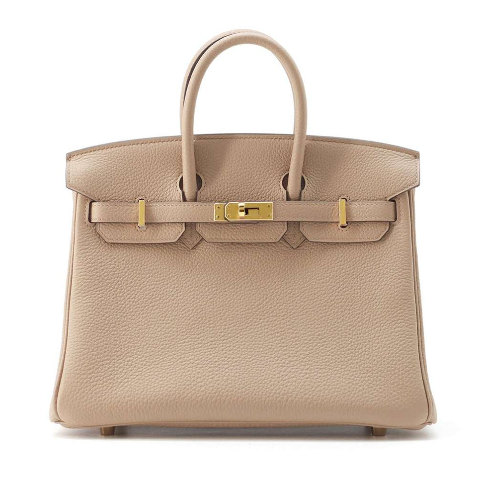 Hermes Birkin Beige Marfa Togo Leather Size 25
