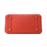 Hermes Birkin Rouge Coeur Togo Leather Size 25