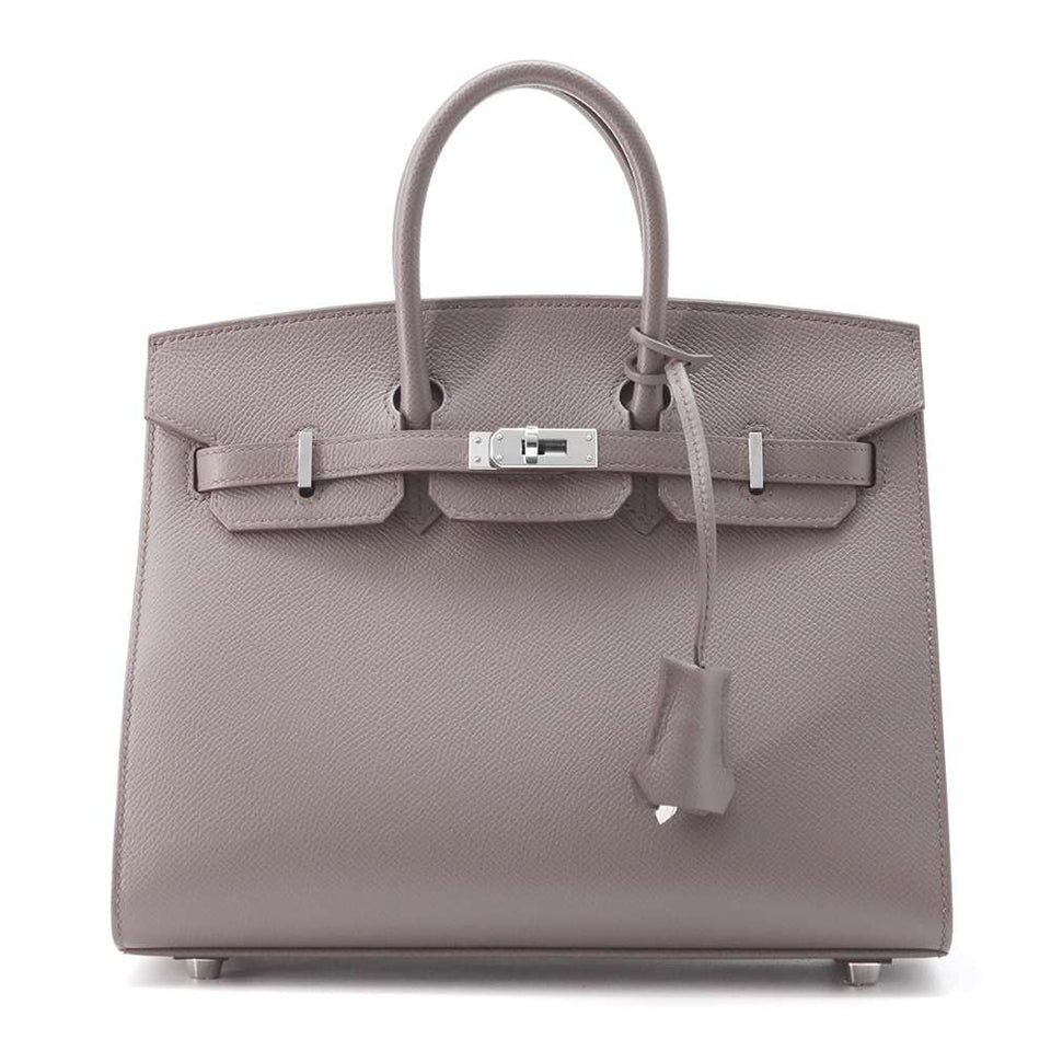 Hermes Birkin Sellier Etain Epsom Size 25