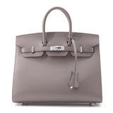 Hermes Birkin Sellier Etain Epsom Size 25