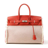 Hermes Birkin Frey Frey Rouge Coeur Swift Leather Twill Ash Size 35