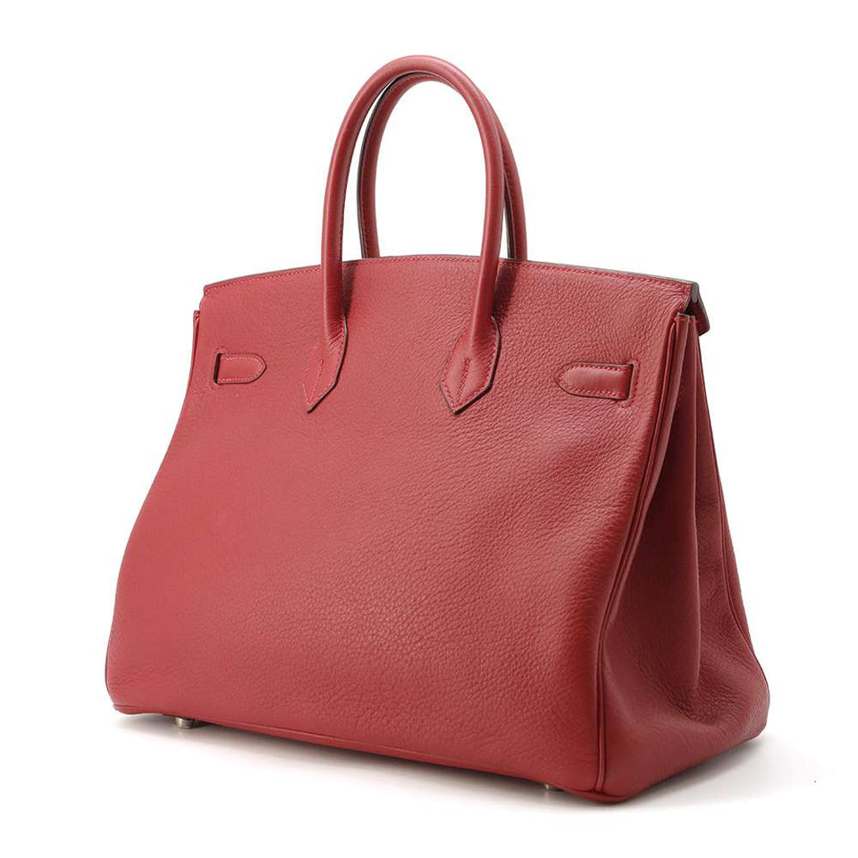 Hermes Birkin Rouge Casaque Taurillon Clemence Size 35
