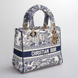Christian Dior Lady Dior D-Lite Bag Medium in Canvas