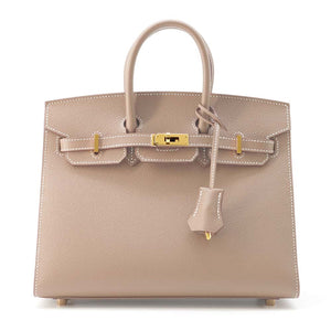 Hermes Birkin Sellier Etoupe Epsom Size 25