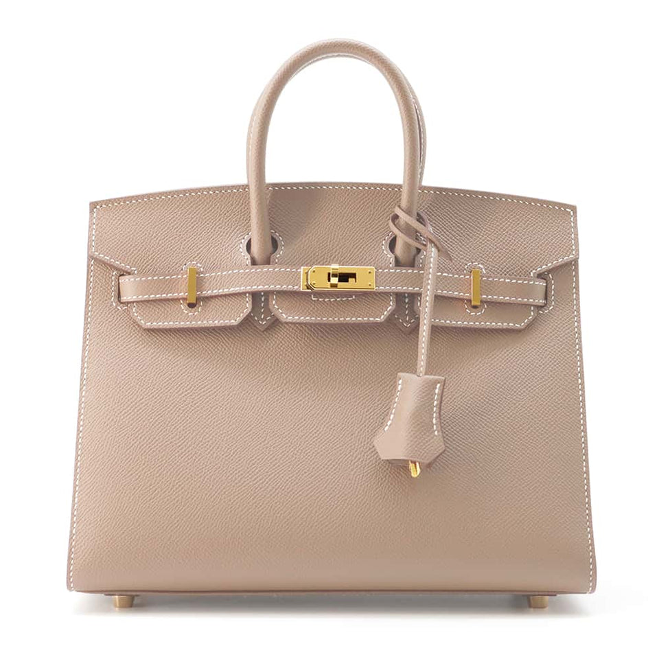Hermes Birkin Sellier Etoupe Epsom Size 25
