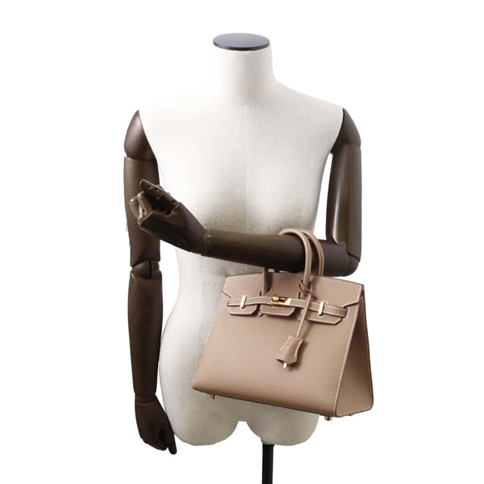 Hermes Birkin Sellier Etoupe Epsom Size 25