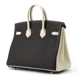Hermes Birkin SPO Black/ Craie Togo Leather Size 25