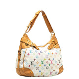Louis Vuitton Monogram Multicolor Shoulder Bag PVC/Leather Bronze White Ladies Bike