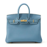 Hermes Birkin New Blue Jean Togo Leather Size 25
