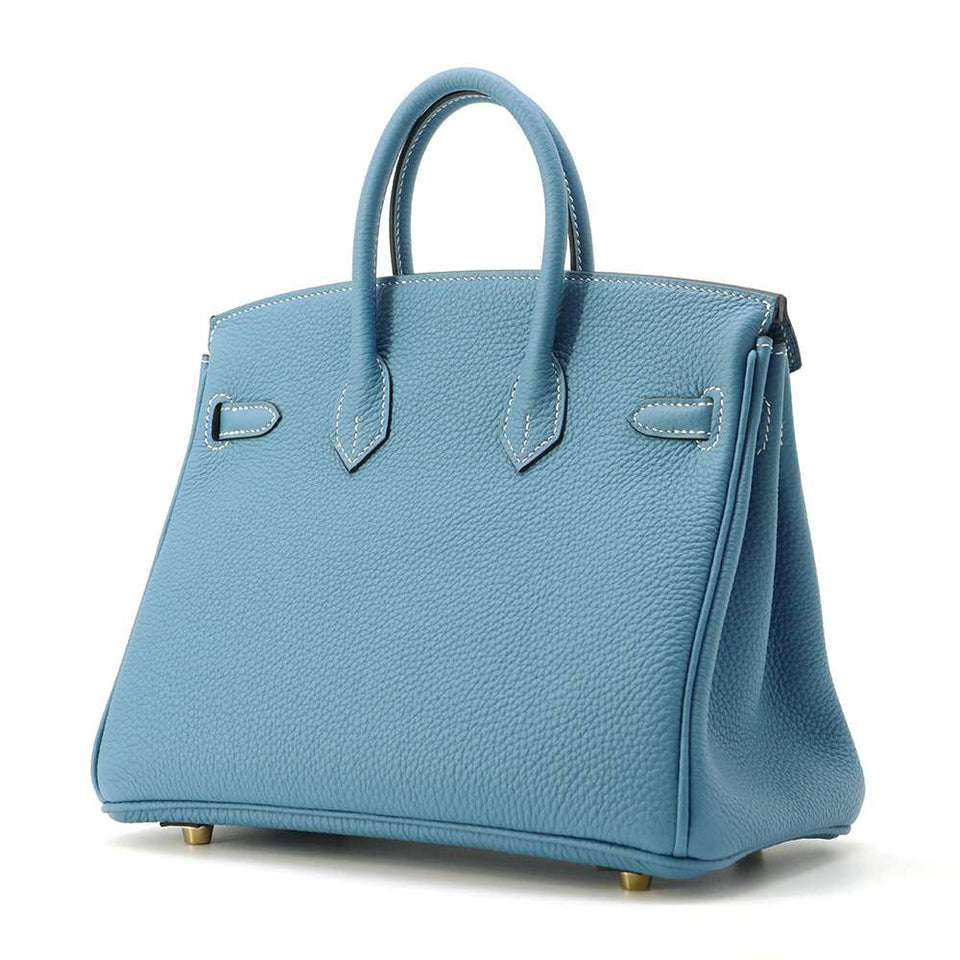 Hermes Birkin New Blue Jean Togo Leather Size 25