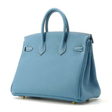 Hermes Birkin New Blue Jean Togo Leather Size 25