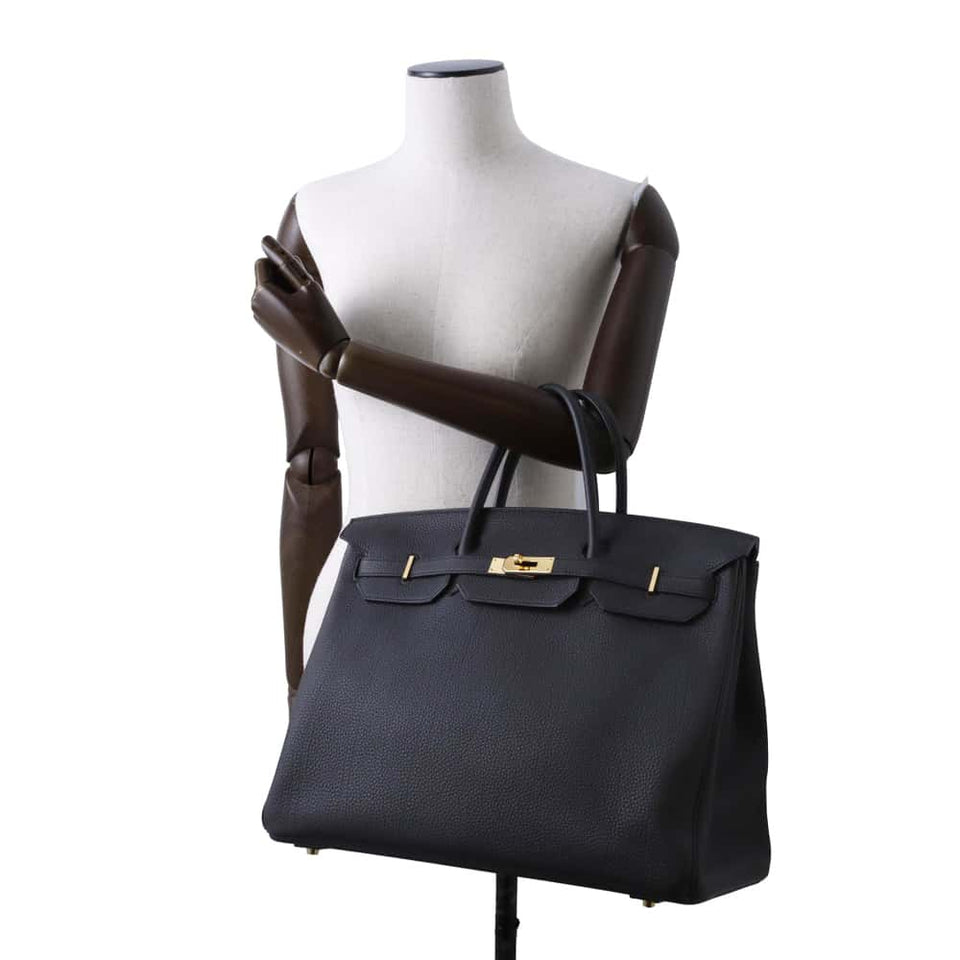 Hermes Birkin Black Togo Leather Size 40