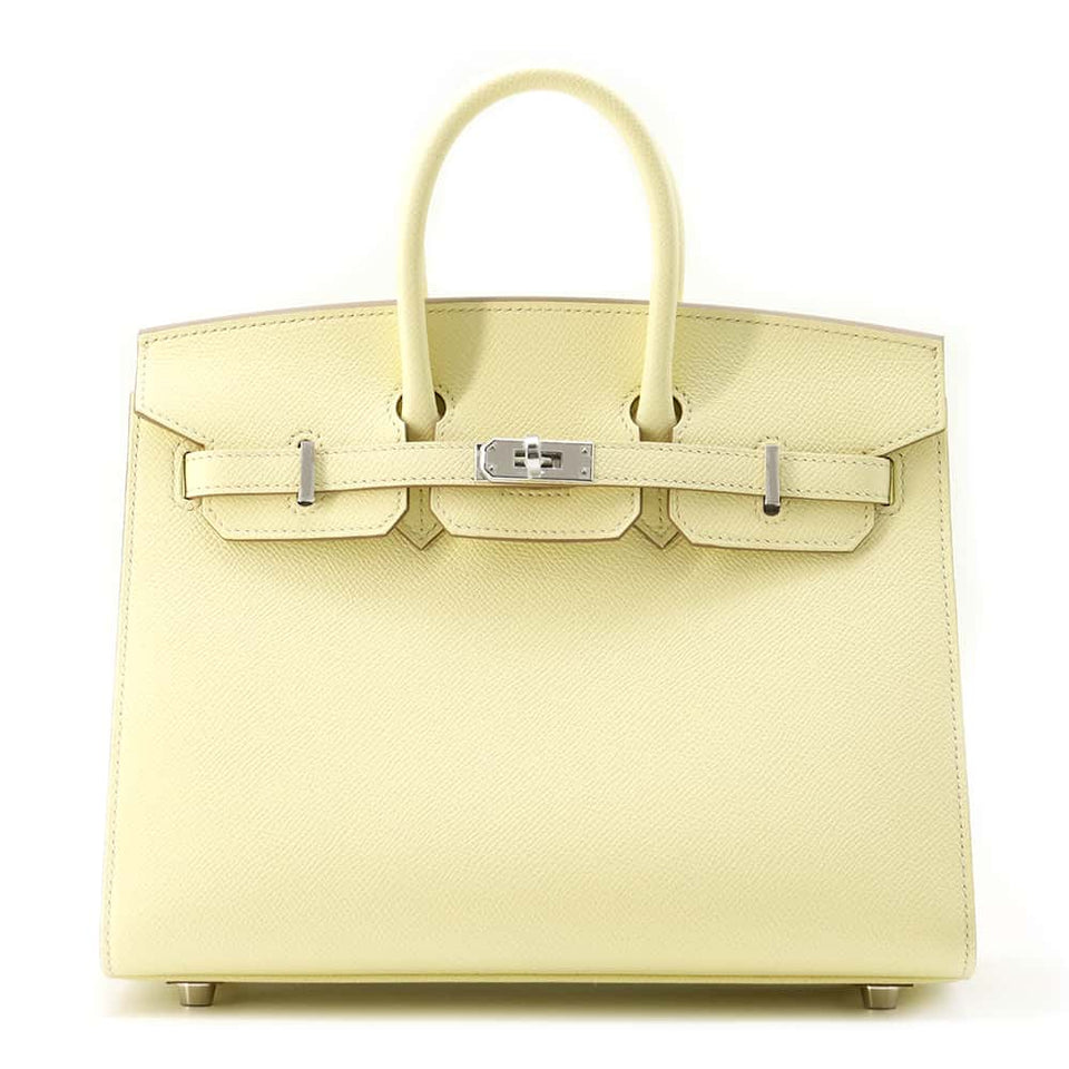 Hermes Birkin Sellier Jaune Milton Epsom Size 25