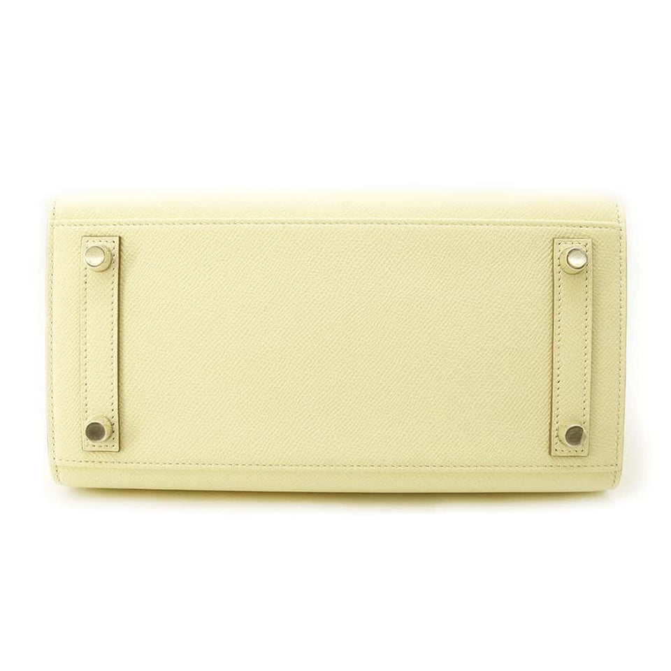 Hermes Birkin Sellier Jaune Milton Epsom Size 25