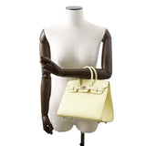 Hermes Birkin Sellier Jaune Milton Epsom Size 25