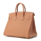 Hermes Birkin Verso Gold/ Graphite Togo Leather Size 25