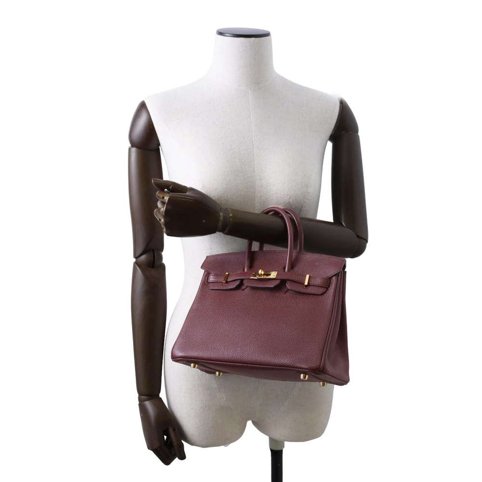 Hermes Birkin Bordeaux Togo Leather Size 25