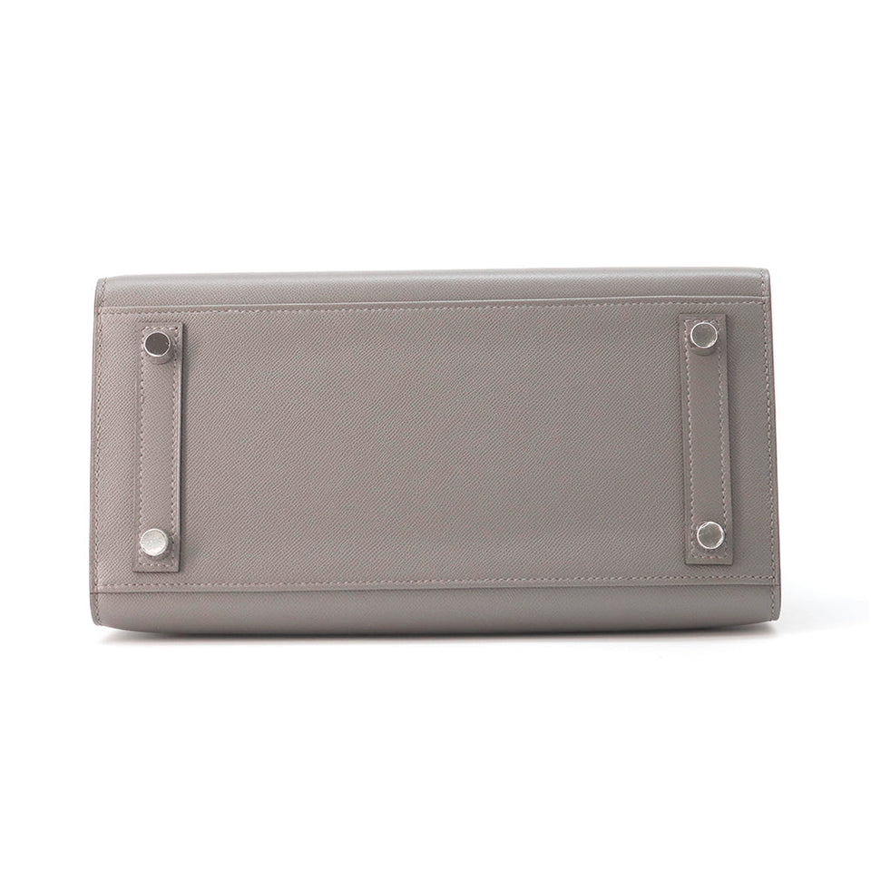 Hermes Birkin Sellier Gris Meyer Veau Madame Size 25