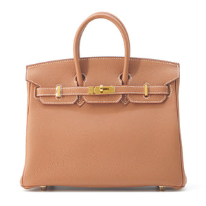 Hermes Birkin Gold Togo Leather Size 25