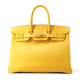 Hermes Birkin Yellow Courchevel Size 35