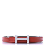 Hermes Swift Epsom 13mm Focus Belt 75 Rouge De Coeur Etoupe