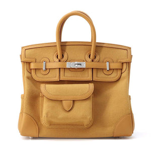 Hermes Birkin Cargo Sesame Towar Goeran Swift Leather Size 25
