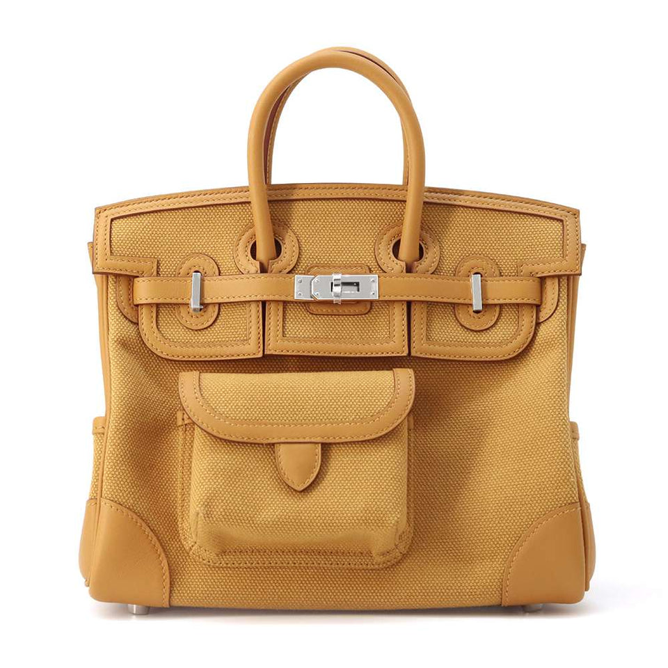 Hermes Birkin Cargo Sesame Towar Goeran Swift Leather Size 25