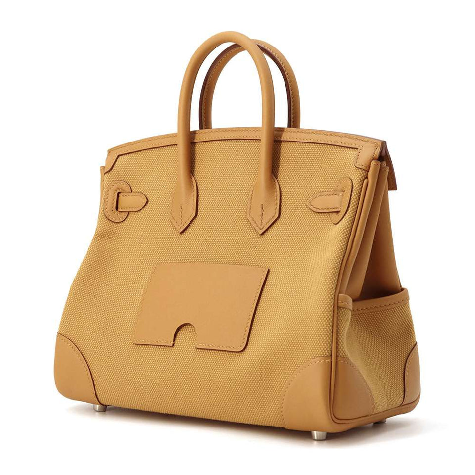 Hermes Birkin Cargo Sesame Towar Goeran Swift Leather Size 25