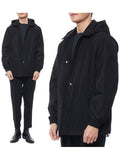 Luxury Burberry Ealing Hooded Jacket Black