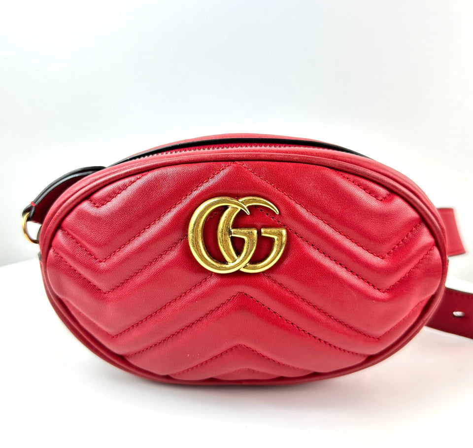 Gucci GG Marmont Matelasse leather belt bag
